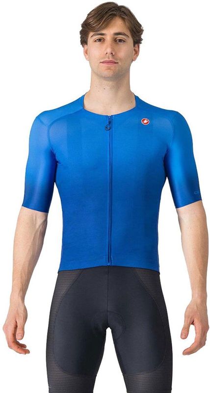 Castelli - Upf Triatlonshirt - Blauw - Korte Mouwen
