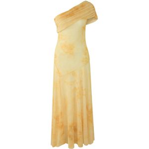 Trendyol Zwarte Asymmetrische Geweven Maxi-Avondjurk Met Halslijn Tprss25Ae00190