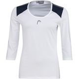 HEAD - Club 22 Tech 3/4 - Tennisshirt - Wit - Dames