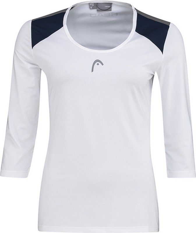 HEAD - Club 22 Tech 3/4 - Tennisshirt - Wit - Dames