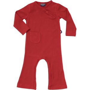 Silky Label jumpsuit hypnotizing red - Wijde Pijp - maat 62/68 - rood
