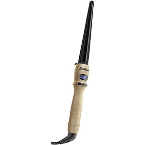 RickiParodi Conische Krultang – 13-25 mm – Keramische Coating – LCD Display – 80°C-230°C – Snelle Opwarming – Inclusief Hittebestendige Handschoen