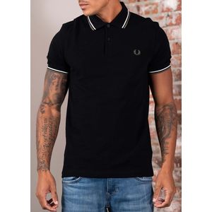 Fred Perry - Twin Tipped Polo - Zwart - Poloshirt