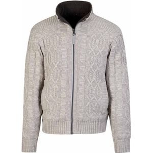 BJØRNSON Viggo Teddy Wintervest Heren - Kabel Gebreid - Maat 3XL - Beige