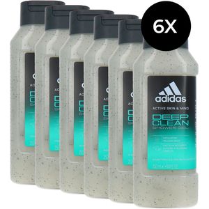 Adidas Deep Clean Shower Gel - 6 x 250 ml