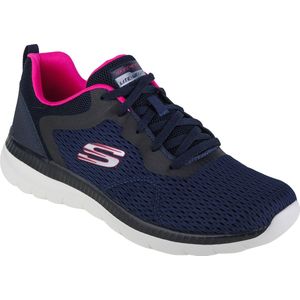 Skechers Bountiful-Quick Path 12607-NVHP, Vrouwen, Marineblauw, Sneakers,Sportschoenen, maat: 38,5