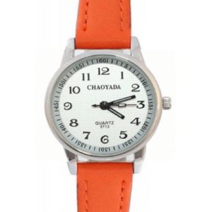 Horloge Oranje Chaoyada Seconde aanduiding - Charme Bijoux