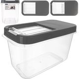 Opbergbox voor Wascapsules, Waspoeder en Voeder Grijs 10 l - Opbergdoos - Opslag Container