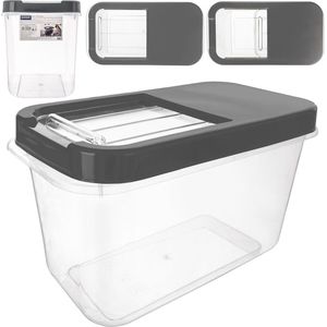 Opbergbox voor Wascapsules, Waspoeder en Voeder Grijs 10 l - Opbergdoos - Opslag Container