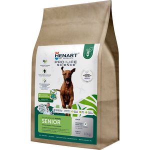 HenArt Insect Senior Hypoallergenic honden droogvoer - Neutraal smaak - 10 kg - Hondenbrokken - Graanvrij