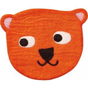 Klippan vilten seatpad Little Bear oranje