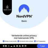 NordVPN Basic - 1 Jaar - VPN-Service - 10 Apparaten - PC & Telefoon