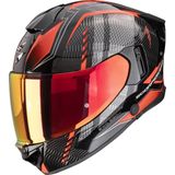 Scorpion EXO-530 Theras Black Metal Red - Integraalhelm - Maat M - Motorhelm - ECE 22-06 gekeurd