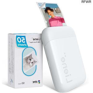 RFWR® Mini Bluetooth Fotoprinter met ZINK Stickers - Draagbare Printer voor Smartphone