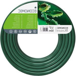 Flexibele 3-laags polyester gekruiste gevlochten UV-bestendige tuinslang - 1/2 inch - 50 meter - Groen