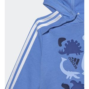 adidas Sportswear Dino Camo Allover Print French Terry Joggingpak - Kinderen - Blauw- 86