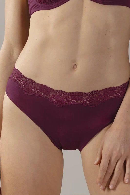 Nina von C - Tai Slip - Zwart en Wit - Dames Onderbroek - Kanten