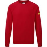 Anti-statisch ESD Sweatshirt maat L, "Deep Red"