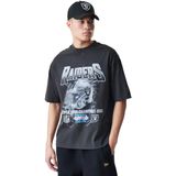 New Era Nfl Washed Boxy Las Vegas Raiders T-shirt Met Korte Mouwen Grijs L Man