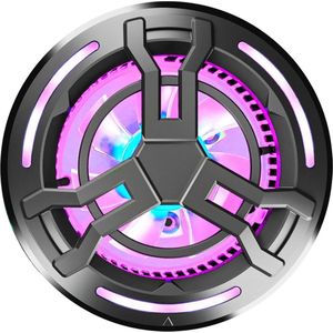 Zwarte mobiele telefoonkoeler - Draagbare halfgeleiderkoelventilator voor tablet .