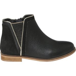 Vertbaudet - Leren Meisjeslaarzen - Goud - Met Rits en Elastiek