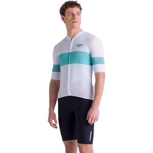 Santini Bianchi Milano Race 2025 Korte Mouw Wielertrui Wit L Man,Vrouw