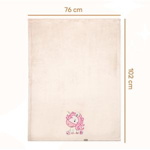 Be Mammy - BE20-168 - Kinderdeken - Beige - 3D-applicatie