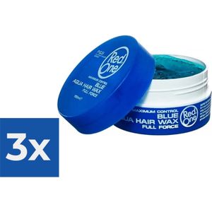 Red One Aqua Hair Wax - Blue / Blauw - Voordeelverpakking 3 stuks