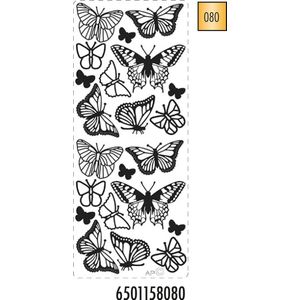 Pickup hobbysticker 2 stuks per verpakking 158 vlinders Schmetterlinge gold goud
