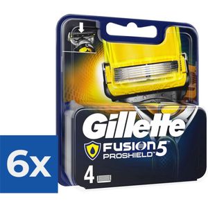 Gillette Fusion 5 Proshield Scheermesjes - Yellow 4 stuks - Voordeelverpakking 6 stuks