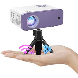 Mini Projector 1080P Full HD Met WiFi en Bluetooth - Draagbare Buitenbioscoop