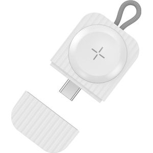 DrPhone MCM2 Draadloze Magnetische USB-C Oplader– 2.5W - Geschikt voor iOS Smartwatch 38/40/41/42/44/45mm Series - Veilig & Stabiel Opladen - Wit