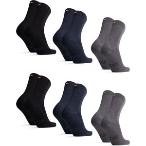 DANISH ENDURANCE - Klassieke Bamboe Viscose Sokken - Meerkleurig - 6-paar