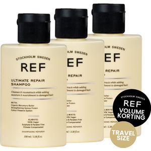 REF ULTIMATE REPAIR SHAMPOO 3X 100ML TRAVELSIZE VOORDEEL