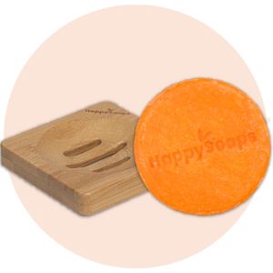 HappySoaps - Oil You Need is Argan Shampoo Giftset - Shampoo Bar - Oil You Need is Argan, Barhouder van Bamboe