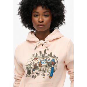 Superdry - New York hoodie met print - Dames - Hoodies