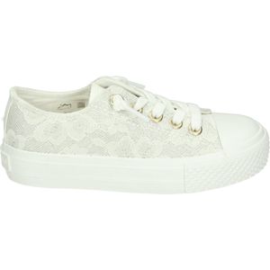 Naturino - AYASY - MeisjesLage schoenenKindersneakers - Kleur: Wit/beige - Maat: 35
