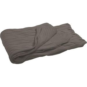 Essenza Knitted Plaid - 150x200 cm - Taupe