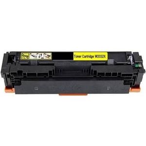 Toner Geschikt voor HP 415X (met chip) | 1x Geel Geschikt voor HP Color Laserjet Pro MFP M454DN, M454DW, M454NW, M454FW, M479DN, M479DW, M479FDN, M479FDW en M479FNW