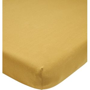 Meyco Home Uni hoeslaken eenpersoonsbed - honey gold - 90x210/220cm