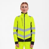 Engel - 1156-237 - Softshell Jack - Hi-vis Yellow / Black - Dames