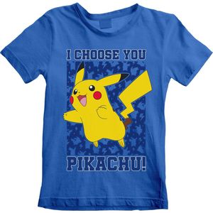 Pokémon Kids - Pikachu I Choose You T-shirt - blauw - 128