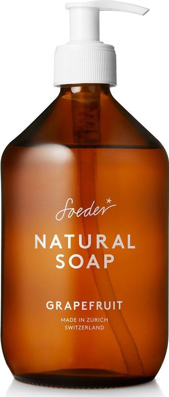 Soeder - Natural Soap - Grapefruit - 500 ml - Natuurlijke Zeep voor Handen en Lichaam