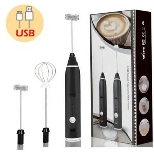 S&E Draadloze elektrische melkopschuimer met USB-oplader - Handheld miniblender voor koffie, cappuccino en room