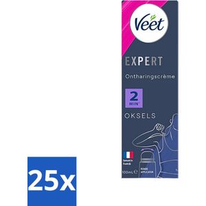 Veet Expert Ontharingscrème Oksels 100 ml - Bulkverpakking - 25 stuks