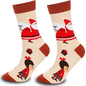 Kerstkousen - 21*7*23cm - Warme herfst- en winterkousen - Kerstkousen - Dikke warme kousen voor herfst en winter - Huis- en slaapkousen - Kousen tot halverwege de kuit - Kousen - Voeg kerstsfeer toe - Kerstcadeaukousen