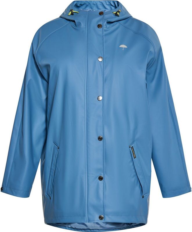 Schmuddelwedda - Grote Maat Regenjas - Staalblauw - Dames