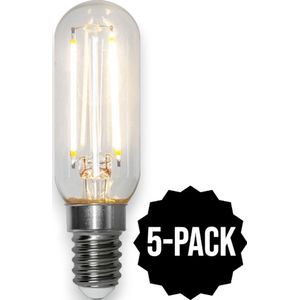 5-Pack | Staaflamp - E14 - 1.8W - Extra Warm Wit - 2700K - Filament - Helder
