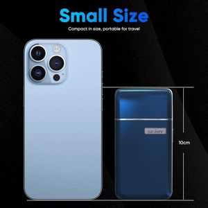 Draagbaar elektrisch scheermes voor mannen - getande en gaasmessen - magnetische adsorptiekop - dynamische lint-led - IPX7 - mini-elektrisch scheerapparaat - Polly