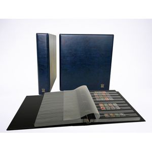 Importa Luxe Losbladig Insteekalbum - de Luxe Blauw - voorzien van 25 losbladige insteekbladen - postzegels verzamelen
